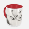Mok rood 4 - Mok met de gecreëerde AI -kunst afbeelding. (incl verzendkosten)
