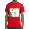 Rood 6 - T-shirt met de gecreëerde AI -kunst afbeelding. (incl verzendkosten)