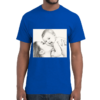 Blauw T-shirt 6 - T-shirt met de gecreëerde AI -kunst afbeelding. (incl verzendkosten)